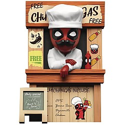 Bk Mea Marvel Deadpool Chimichangas Store Diorama 8cm
