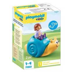 Playmobil 1.2.3 Rocking Snail With Rattle Feature (71322)