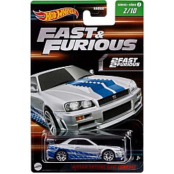 Vehicle Hot Wheels Tainies Fast Furious Nissan Skyline Gt-r Bnr34 (hnt02)