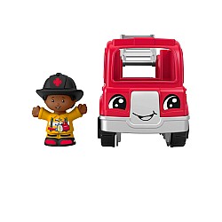 Vehicle Fisher-price Little People Red Firetruck (hpx85)