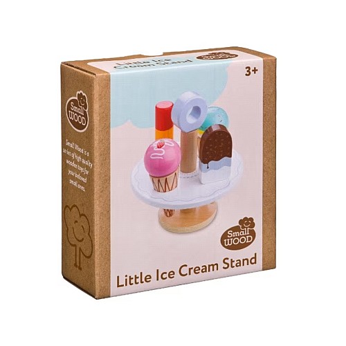 Set Small Wood Little Ice Cream Stand (l40181)