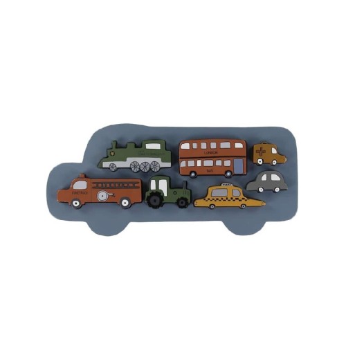 Set Smallstruff Auto Puzzle Wooden