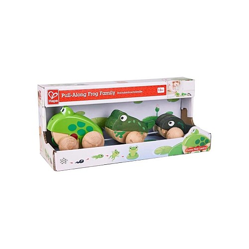 Hape Pull Along Frog Family (87-0365)