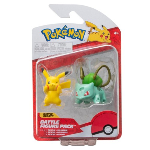Pokeon Battle Bulbasaur & Pikachu 5cm