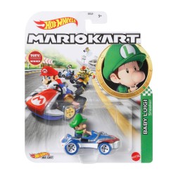 Vehicle Hot Wheels Mario Kart Baby Luigi Die-cast (hdb28)