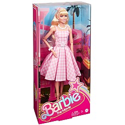 Doll Barbie The Movie Collectible Doll Margot Robbie In Pink Gingham Dress (hpj96)