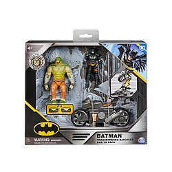 Batman Batcycle & Killer Croc 10cm