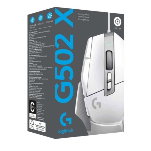 Mouse Logitech G502 X White
