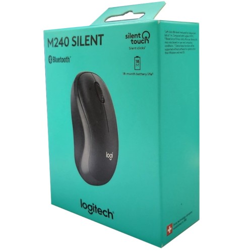 Mouse Logitech M240 Silent Bluetooth Black