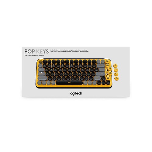 Keyboard Logitech Pop Keys Wireless Blast Yellow