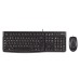 Set Keyboard & Mouse Logitech Mk120 Black