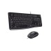 Set Keyboard & Mouse Logitech Mk120 Black