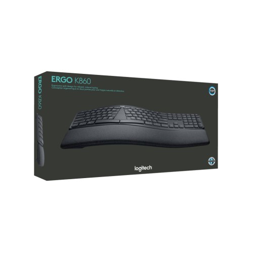 Keyboard Logitech Ergo K860 layout graphite