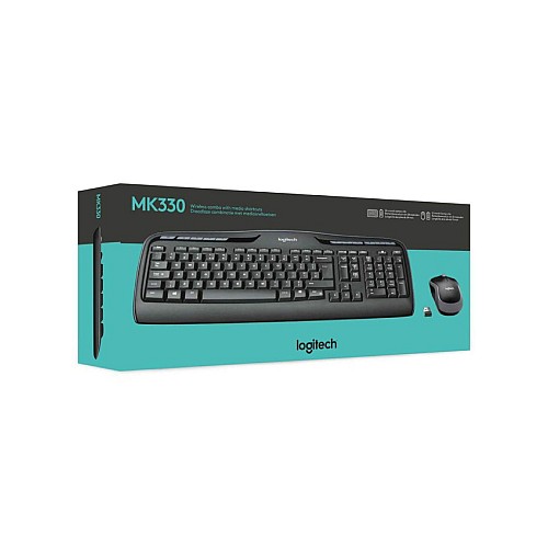 Set Keyboard & Mouse Logitech Wireless Combo Mk330