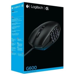 Mouse Logitech - G600 Mmo Black