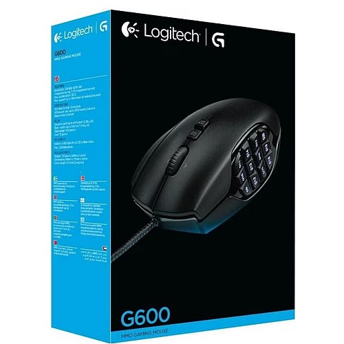 Mouse Logitech - G600 Mmo Black