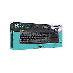 Keyboard Logitech Wireless Touch layout K400 Plus Black