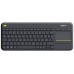 Keyboard Logitech Wireless Touch layout K400 Plus Black