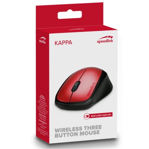 Mouse Speedlink Kappa Wireless Usb Red/black