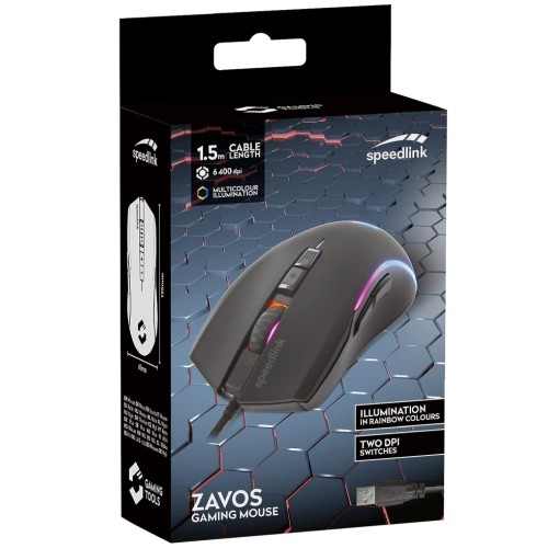 Mouse Speedlink Zavos Rubber-black