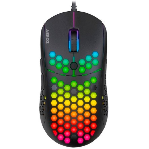 Mouse Aeroz Gm-1000 Rgb Lightweight Black (sunplus 199)