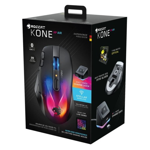 Mouse Roccat Kone Xp Air Wireless Black