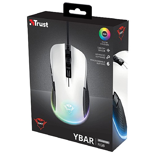 Mouse Trust Gxt 922w Ybar White