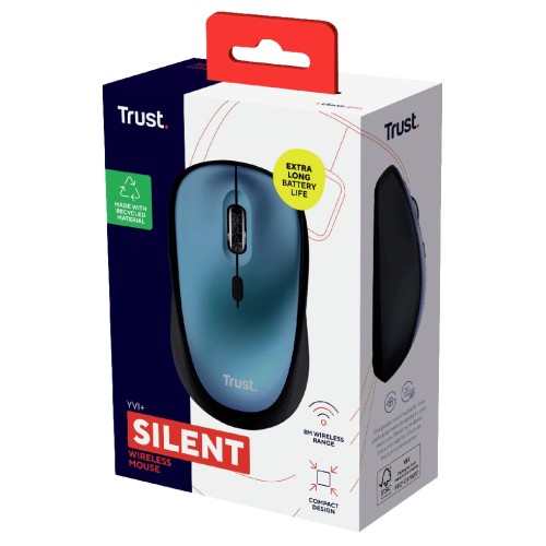 Mouse Trust Yvi & Wireless Eco Blue