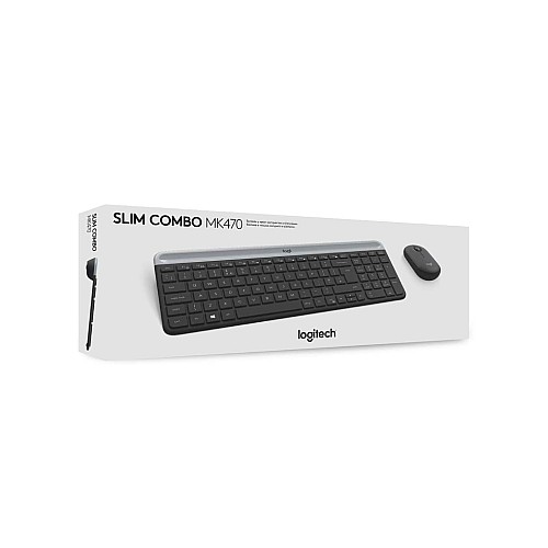 Set Keyboard & Mouse Logitech Slim Wireless Combo Mk470