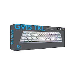 Keyboard Logitech G915 Tkl Tenkeyless Lightspeed Tactile Switch White