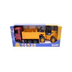 Set Bruder Man Tga Construction Truck & Articulated Loader (br2752)