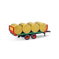 Bruder Bale Transport Trailer With 8 Round Bales (br2220)