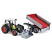 Bruder Claas Nectis 267 F Frontloader & Tipping Trailer (br2112)