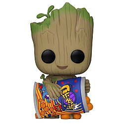 Pop Marvel I Am Groot Groot With Cheese Puffs Bobble Head 9cm