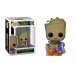 Pop Marvel I Am Groot Groot With Cheese Puffs Bobble Head 9cm