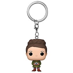 Keychain Funko Pocket Pop Disney Star Wars Obi-wan Kenobi Young Leia With Lola Bobble-head