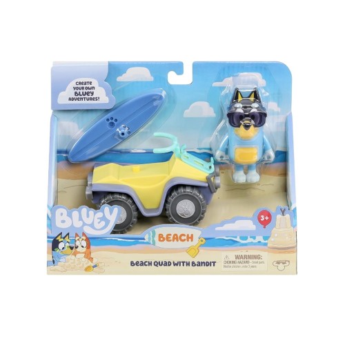 Set Bluey Figure And Vehicle Beach Quad (90183)