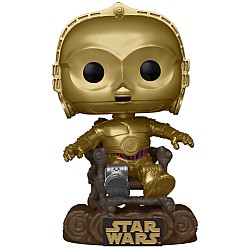 Pop Star Wars Return Of The Jedi 40th C 3p0 In Chair 10cm