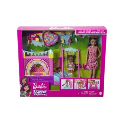 Doll Barbie Skipper Babysitters Bounce House (hhb67)