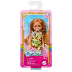 Doll Barbie Chelsea & Friends Heart-print Dress (hny57)