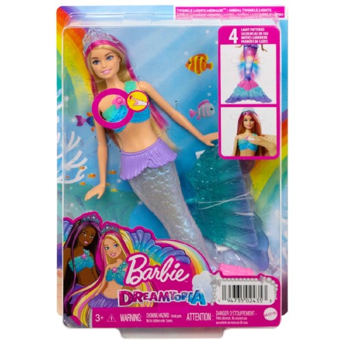 Doll Barbie Dreamtopia Twinkle Lights Mermaid (hdj36)