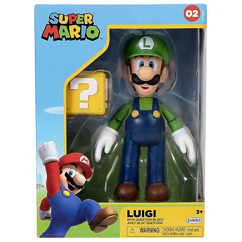 Super Mario Luigi & Block Question 10cm