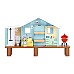 Set Bluey Beach Cabin (90184)