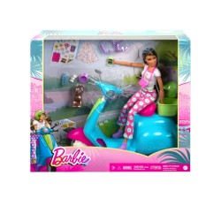 Doll Barbie & Scooter Travel (hgm55)