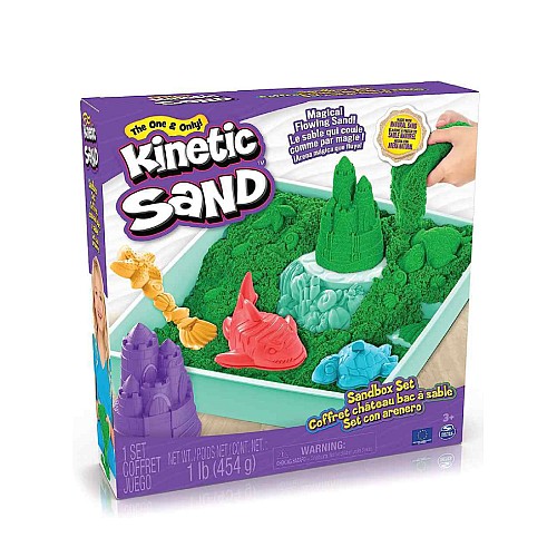 Set Kinetic Sand Sandbox Green (20143455)