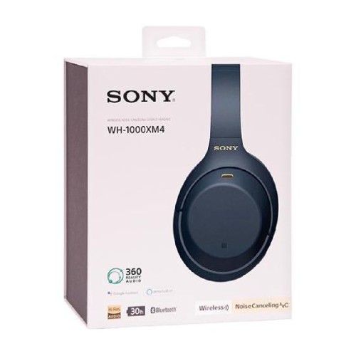 Headphones Sony Wireless Blue (wh-1000xm4)
