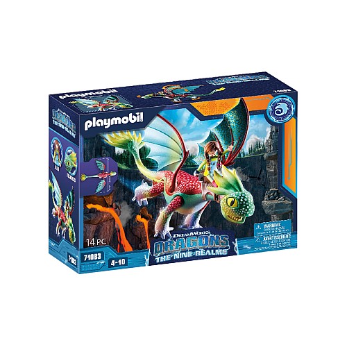 Set Playmobil Dragons The Nine Realms Feathers & Alex 71083