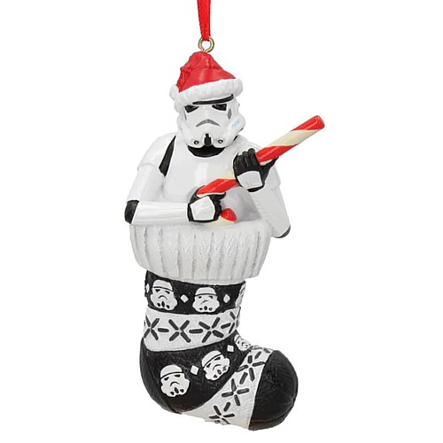 Stormtrooper In Stocking Hanging 11.5cm