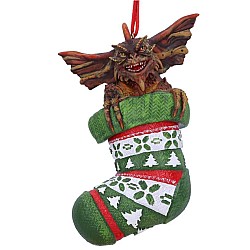 Gremlins Mohawk In Stocking Hanging 12cm