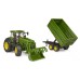 Bruder John Deere 7r 350 Frontloader & Tipping Trailer (br3155)